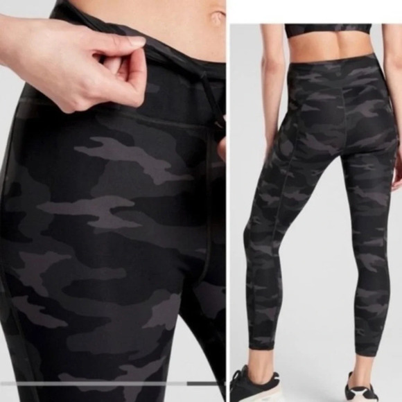 Athleta Black Ultimate Camo Tight Supersonic - Picture 2 of 6